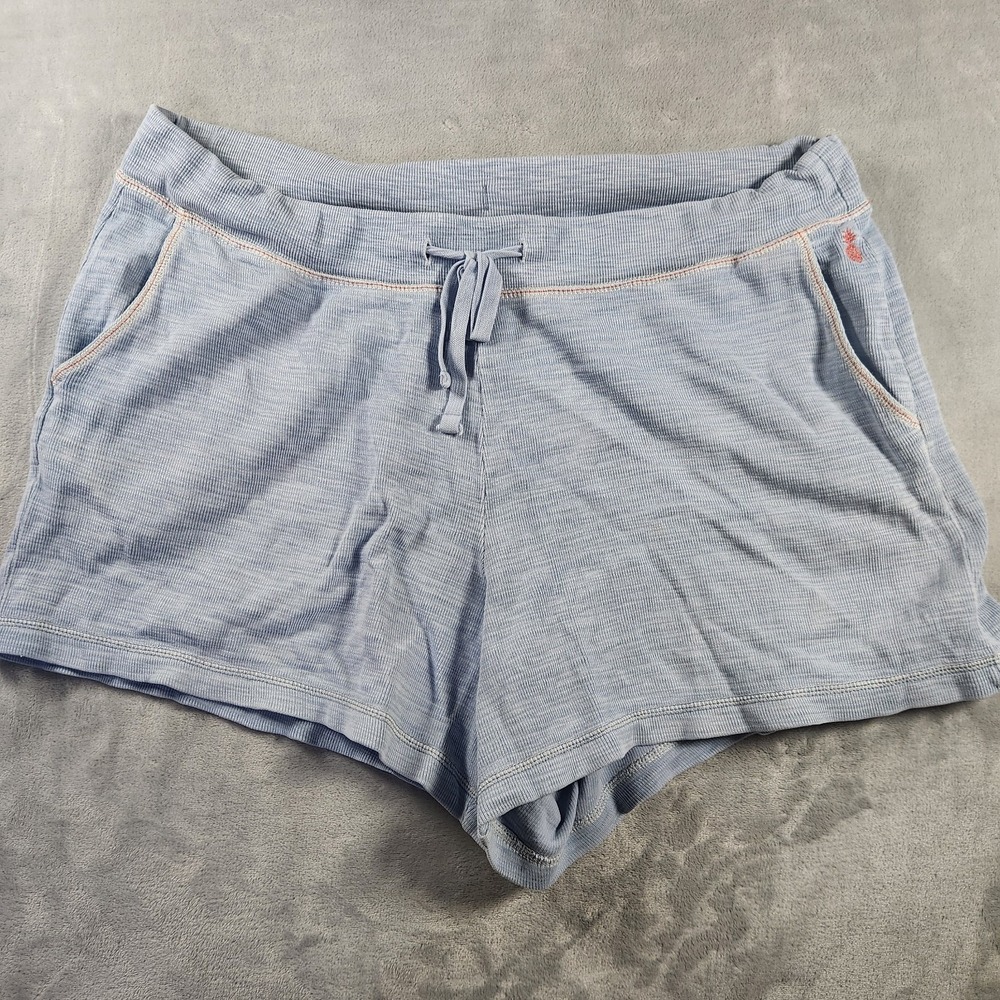 Tommy Bahama Shorts‎ Women XL Blue Tobago Bay Sweat Lounge Tencel Blend 4"